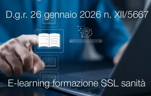 Utilizzo modalità e-learning formazione specifica SSL sanità / R. Lombardia 2026
